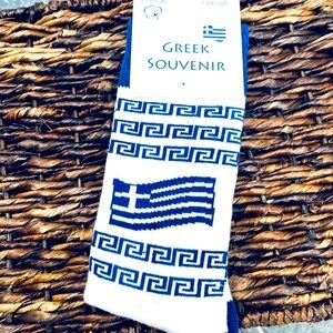 Greek flag & Greek key socks